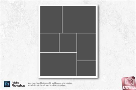 8x10 Collage Template
